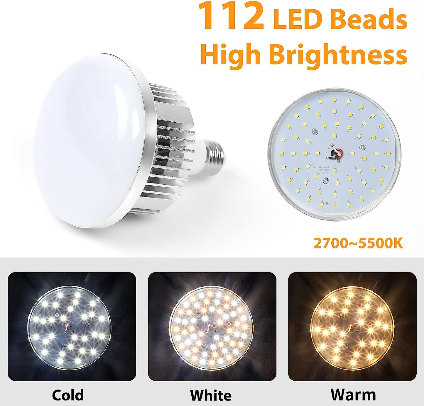 Heysliy Softbox Lighting Kit 50x70cm, Photography Lighting with 85W Bi-Color Dimmable LED Bulb, Studio Light for Fashion Portrait, Product Photography, Video Shooting, Live Stream