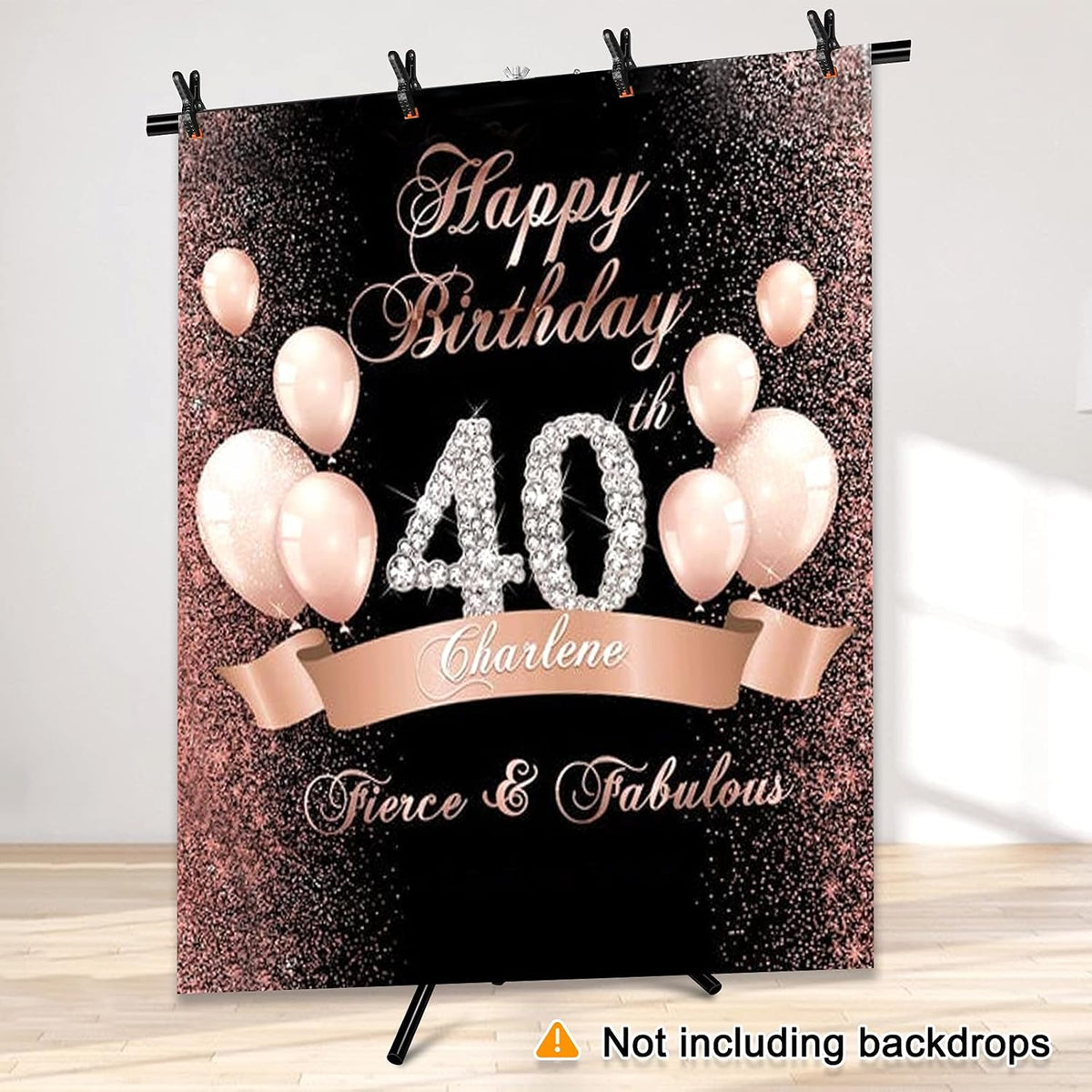 Backdrop Stand Kit 5 x 6.5 ft Green Screen Stand Height Adjustable Portable Small 2 x 2 M Background Stand for Streaming, Zoom, YouTube, Photography, Birthday Party, Tik Tok