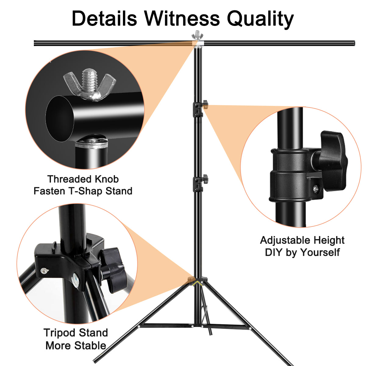 Heysliy Green Screen Backdrop with Stand Kit, 6.5 X 6.5 Ft Portable Green Screen Stand with 5 X 6.5 Ft Greenscreen for Streaming,Video Gaming,Zoom